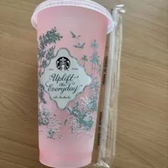 スタバ ミステリーカラーチェンジングリユーザブルコールドカップ ピンク