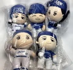 大谷翔平ぬいぐるみ人形5体セット　ドジャース　バンダイのサムネイル