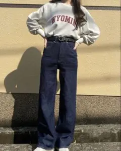 ハイウエストデニム xs