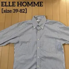 ELLE HOMME メンズ シャツ ストライプ ビジネス カジュアル