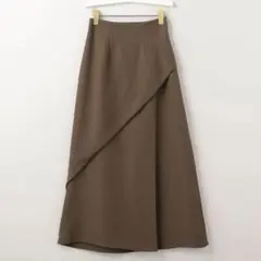 た*お様 MARW UNITED ARROWS タック ロングスカート　ブラウン