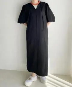 ◆ LOWRYS FARM チェック バルーンスリーブ ワンピース free