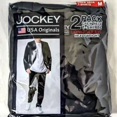 新品 未開封 JOCKEY クルーネック 長袖Tシャツ 2枚入り 黒　Mサイズ