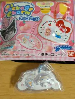 サンリオキャラクターズ　パッケージチャーム＆チョコボーロ　シナモロール