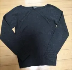 ロートレアモン　長袖ニット　サイズ2　小さめ　黒地に細かい綺麗なラメ　Ｓサイズ