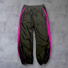 00s nike ワイドトラックパンツ y2k テック ブラック　ユニセックス