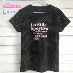 ellesse テニスウェア Tシャツ ブラック - メルカリ