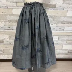 大島紬リメイクスカート