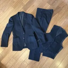 ORIHICA ブラックスーツ 3点セット