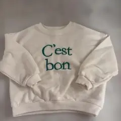 キッズ服 女の子 coca ホワイト 長袖トレーナー 110