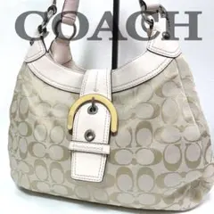 COACH SOHO Signature Buckle Bag Cream
