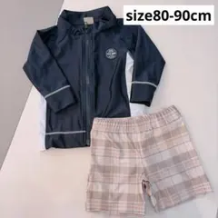 【美品】PETIT MAIN ベビー水着セット 80cm