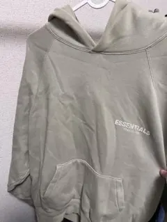 ESSENTIALS ベージュ フード付きパーカー