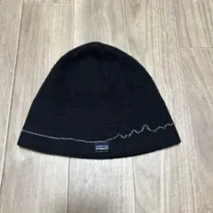 Y2k パタゴニア patagonia ニット キャップ ブラック ビーニー