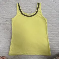 JEANASIS タンクトップ イエロー ビーズ装飾のサムネイル