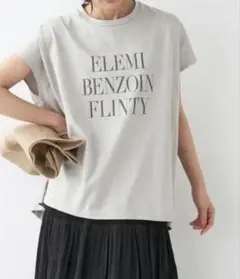 MICA&DEAL ロゴプリントフレンチスリーブTシャツのサムネイル