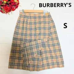 美品BURBERRY'S♪バーバリーズ♪ノバチェックキュロット 巻きスカート