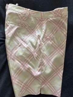 レディース ゴルフショーツ チェック柄