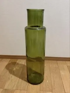 大型花瓶 フラワーベース オリーブグリーン 枝もの - メルカリ