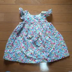 baby GAP 花柄フリル袖ワンピース 12-18ヶ月
