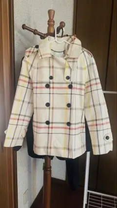 COACH チェック柄 トレンチコート Mサイズのサムネイル