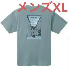 モンベル Tシャツ 半袖 WIC.T キャニオン メンズ XL ライトブルー