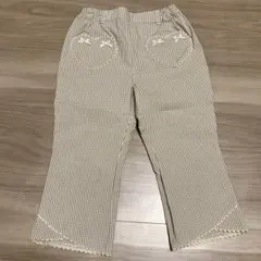 美品　ポンポネット　ハーフパンツ 120cm チェック　女の子
