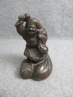 A532【極希少】備前 森製 特大35cm 大黒天 置物 縁起物 商売繁盛