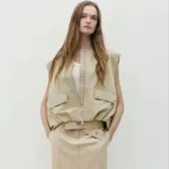 2026年最新】ZARA オーバーサイズ ボリュームベストの人気アイテム