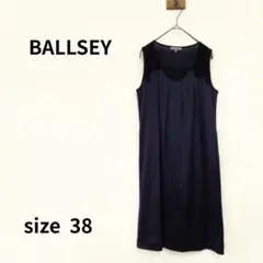 BALLSEY ノースリーブワンピース ネイビー 38 N-210のサムネイル
