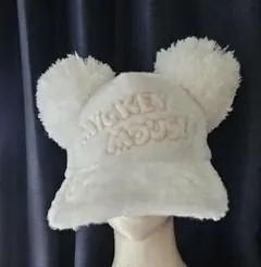 ★お値下げ★TDR.ミッキー 耳付き(ポンポン)キャップ(秋.冬.春.用)