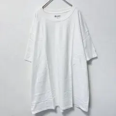 チャンピオン♡【XL】半袖 クルーネック 無地 ビッグサイズ 白 綿 春夏のサムネイル