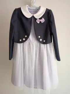 ネイビー ジャケット付きドレス 120cm