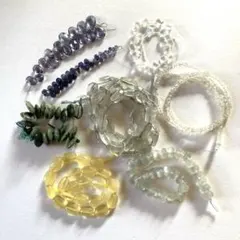 【840】天然石ビーズ・アイオライト、ムーンストーン他