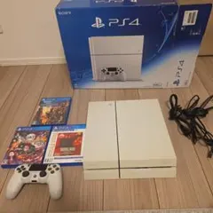 PlayStation4 グレイシャー・ホワイト 500GB ＋ソフト3本