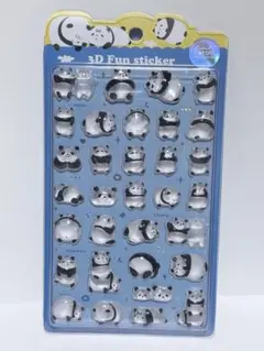 Nekoni 3D Cute Animals 立体シール　硬め　パンダ