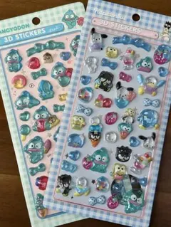 【ラス①】ボンボンドロップシール　はぴだんぶい　ハンギョドン　2枚セット