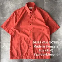 DRIES VAN NOTEN コットン レギュラーカラー 半袖シャツ 薄手 Mのサムネイル