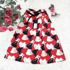 【美品✨】LOULOU WILLOUGHBY ハートプリントスカート　アナイ
