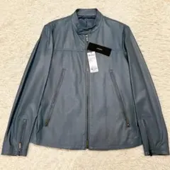 ブルー レザージャケット