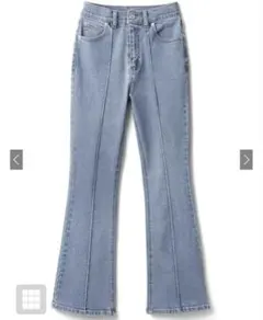 GRL ピンタックフレアデニムパンツ　[cu384]