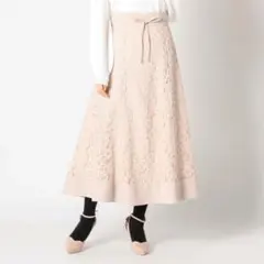 【ミッシュマッシュ】２ＷＡＹ起毛レーススカート フレアスカート