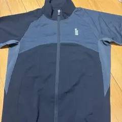 GOSEN ストレッチジップアップジャケット 黒/グレー