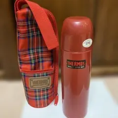 THERMOS サーモス 水筒 FSY-550F チェック柄ケース付　レトロ