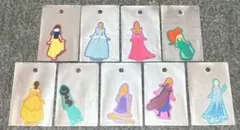 Disneyディズニープリンセス バックビュークリアステッカー 9枚まとめ売り