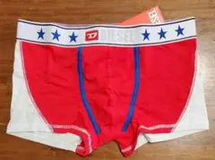 ディーゼル　新品　メンズ　ボクサーパンツ(ホワイト/レッドM)