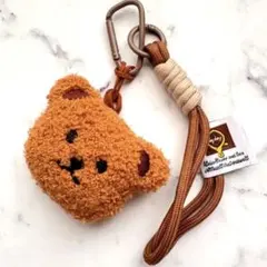 ふわふわブラウンベア♡パラコードストラップ２点セット