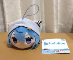 ホロライブプロダクション　ミニ　寝そべりぬいぐるみ　星街すいせい　猫耳パーカー