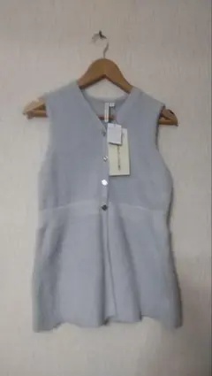 HK WORKS LONDON■新品Aラインニットベスト　Mサイズ