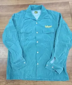 Delinquent 刺繍ロゴ ジャケット ターコイズ